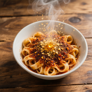 油泼面这个碳水炸弹，谁吃谁懂🍜